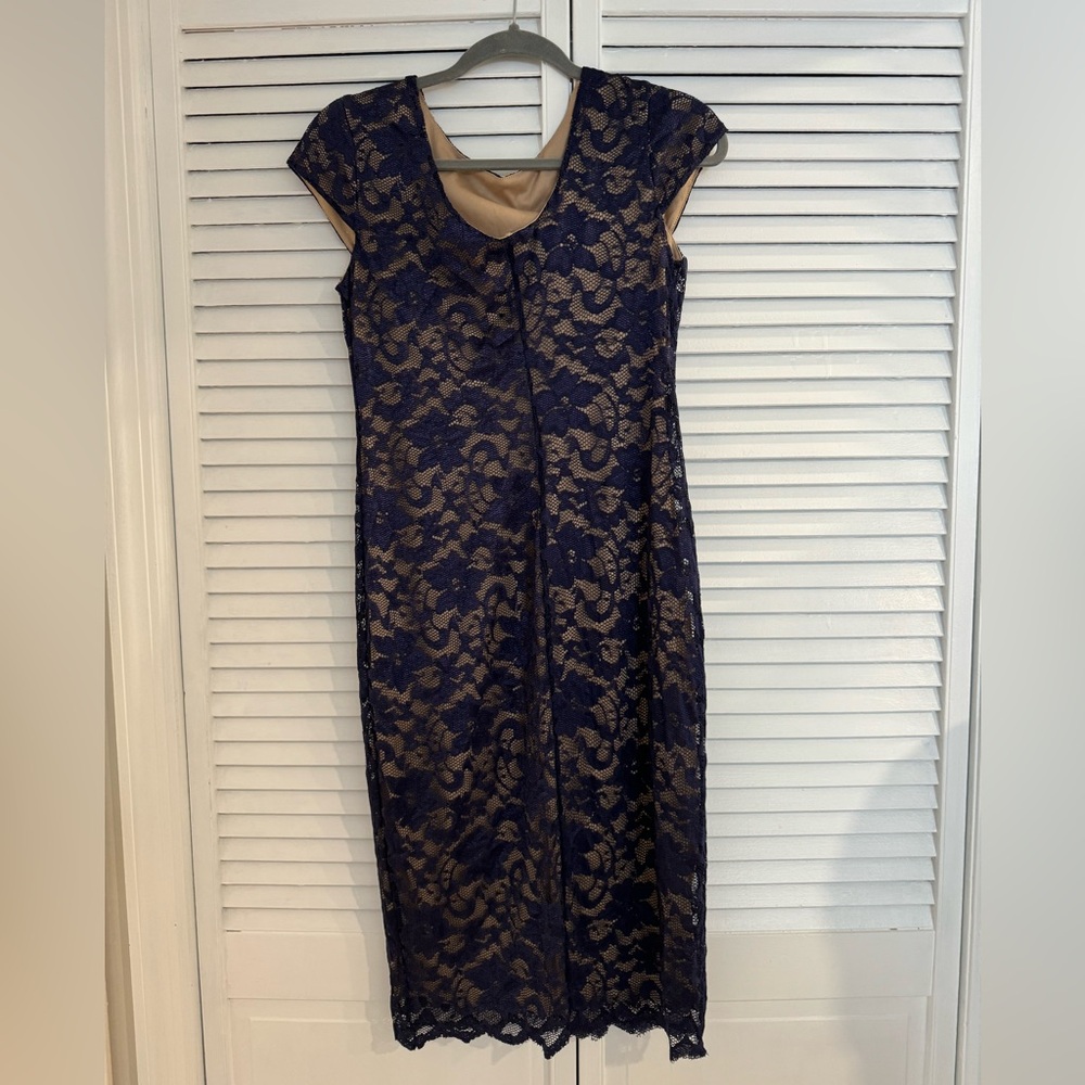 NWT - Navy blue lace dress - size Small
